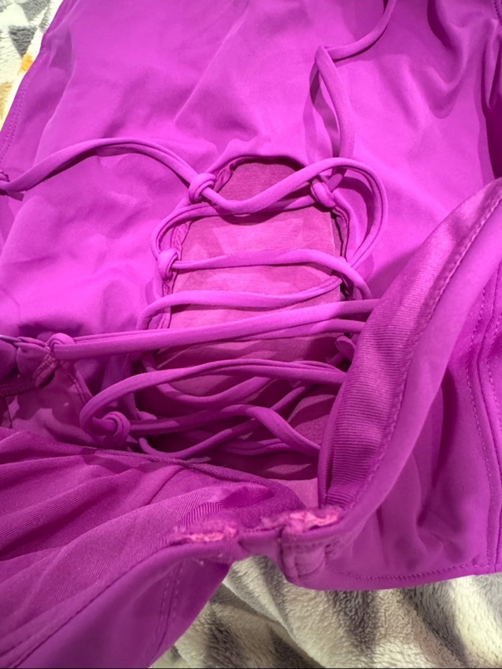 TEAL Structured Purple One-Piece Swimsuit with Supportive Cups - Picture 6 of 11